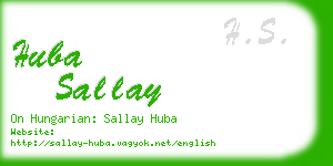 huba sallay business card